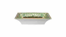 Блюдо квадратное Rosenthal Versace Медуза Диадема зеленая 28 см